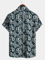 Chemise hawaïenne en coton pour homme à manches courtes - image 10