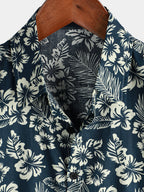 Chemise hawaïenne en coton pour homme à manches courtes - image 11