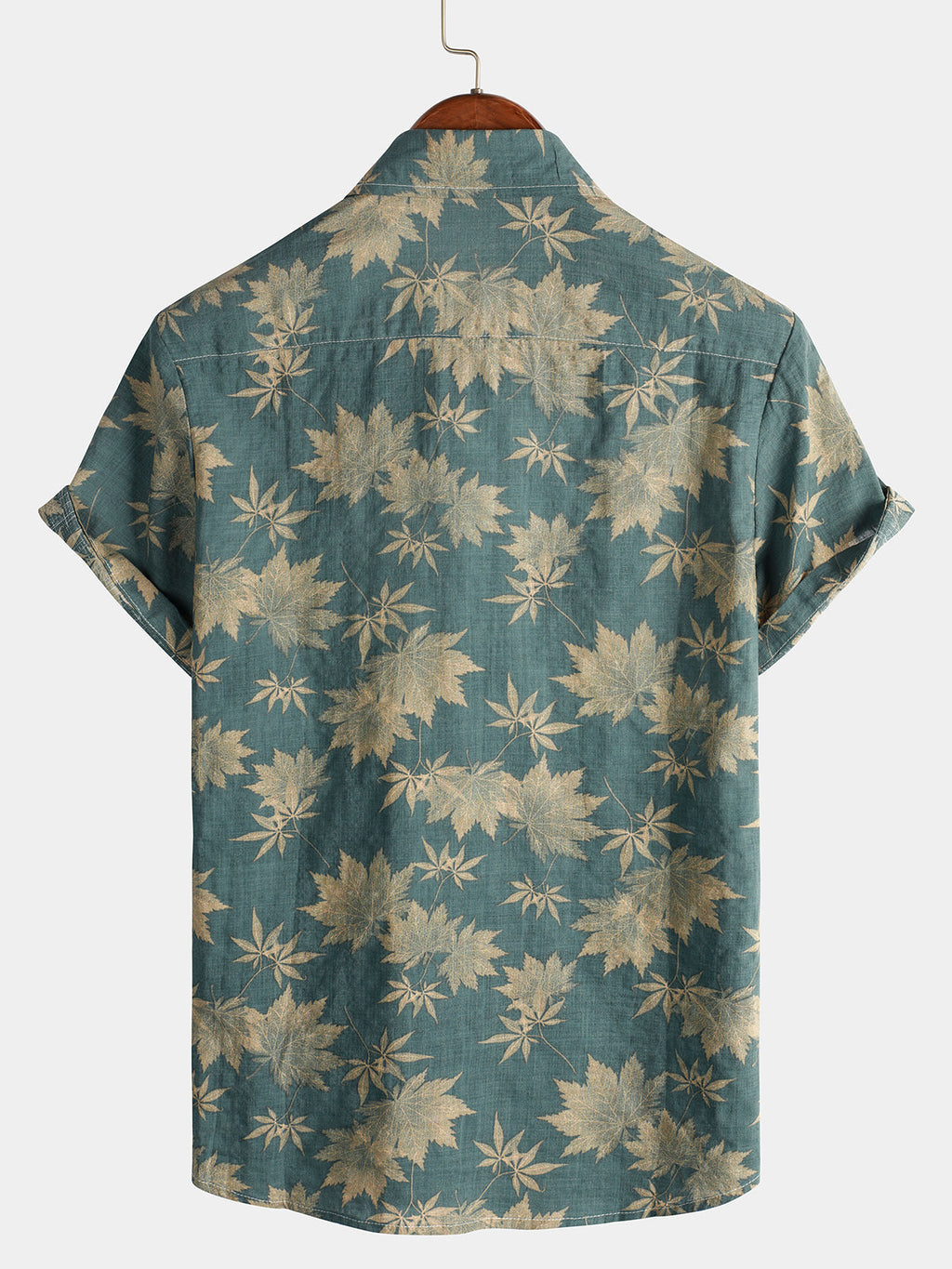 Chemise hawaïenne en coton pour homme à manches courtes - image 15