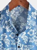 Chemise hawaïenne pour homme à manches courtes et motif fleuri - image 3