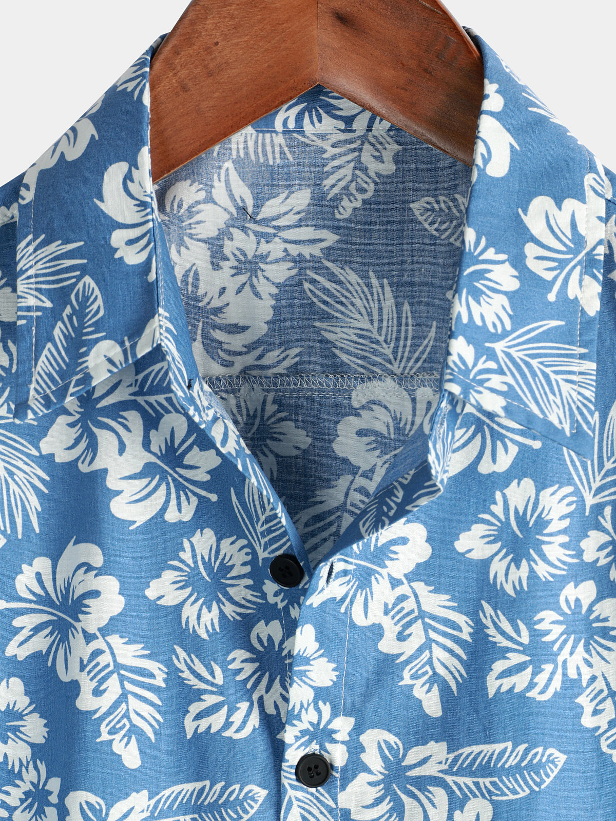 Chemise hawaïenne pour homme à manches courtes et motif fleuri - image 3