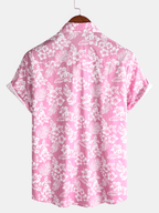 Chemise hawaïenne pour homme à manches courtes et motif fleuri - image 10