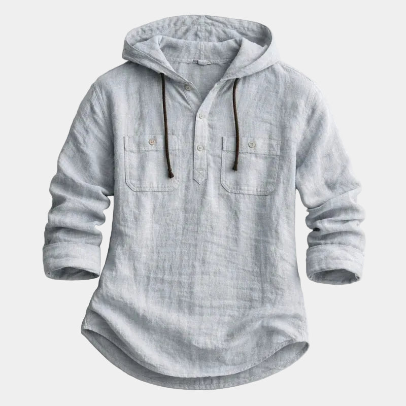 Chemise homme à capuche - Gris