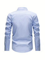 Chemise homme à fines rayures - image 8