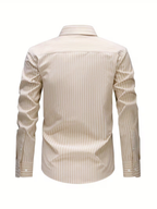 Chemise homme à fines rayures - image 10