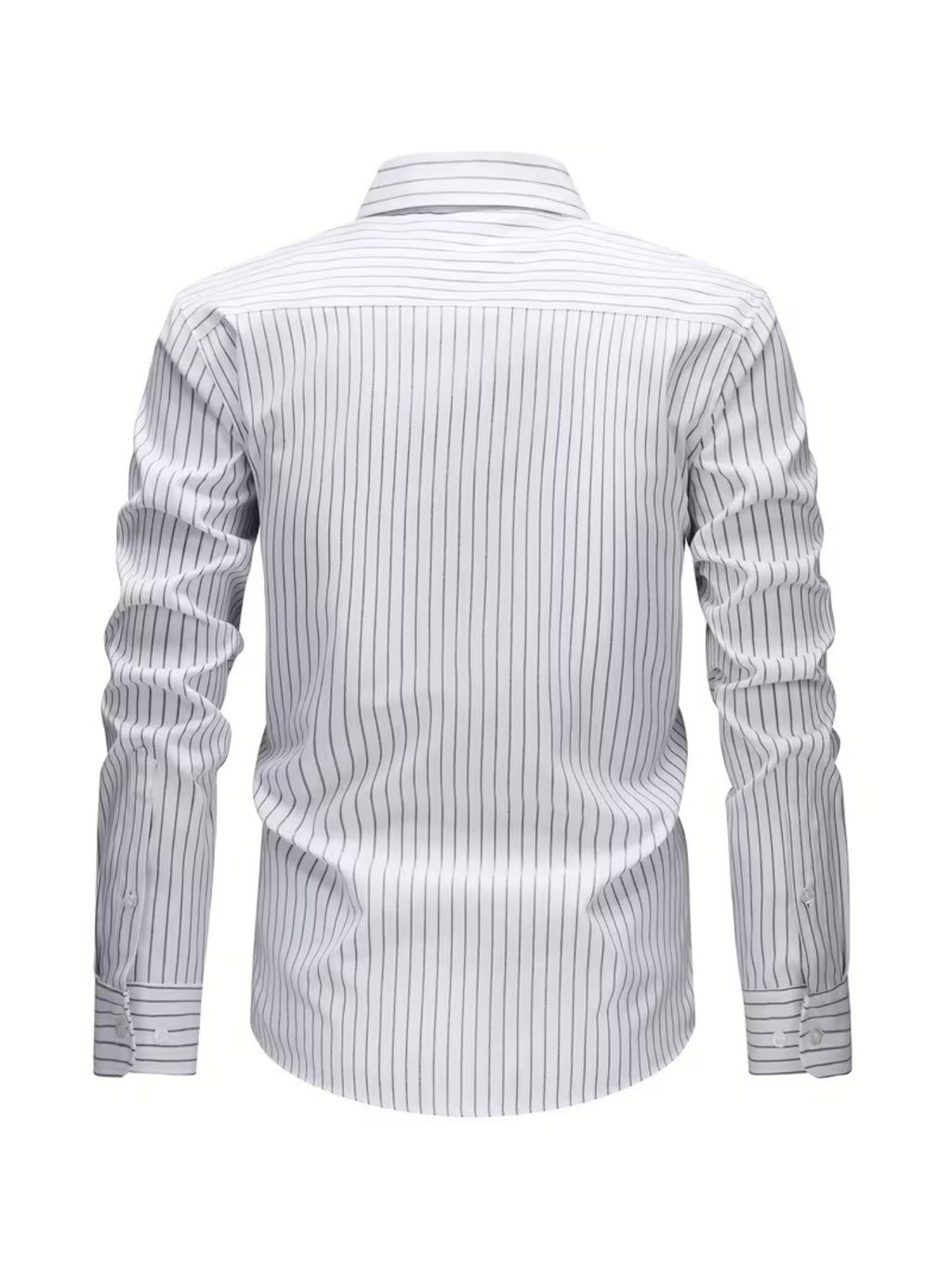 Chemise homme à fines rayures - image 11