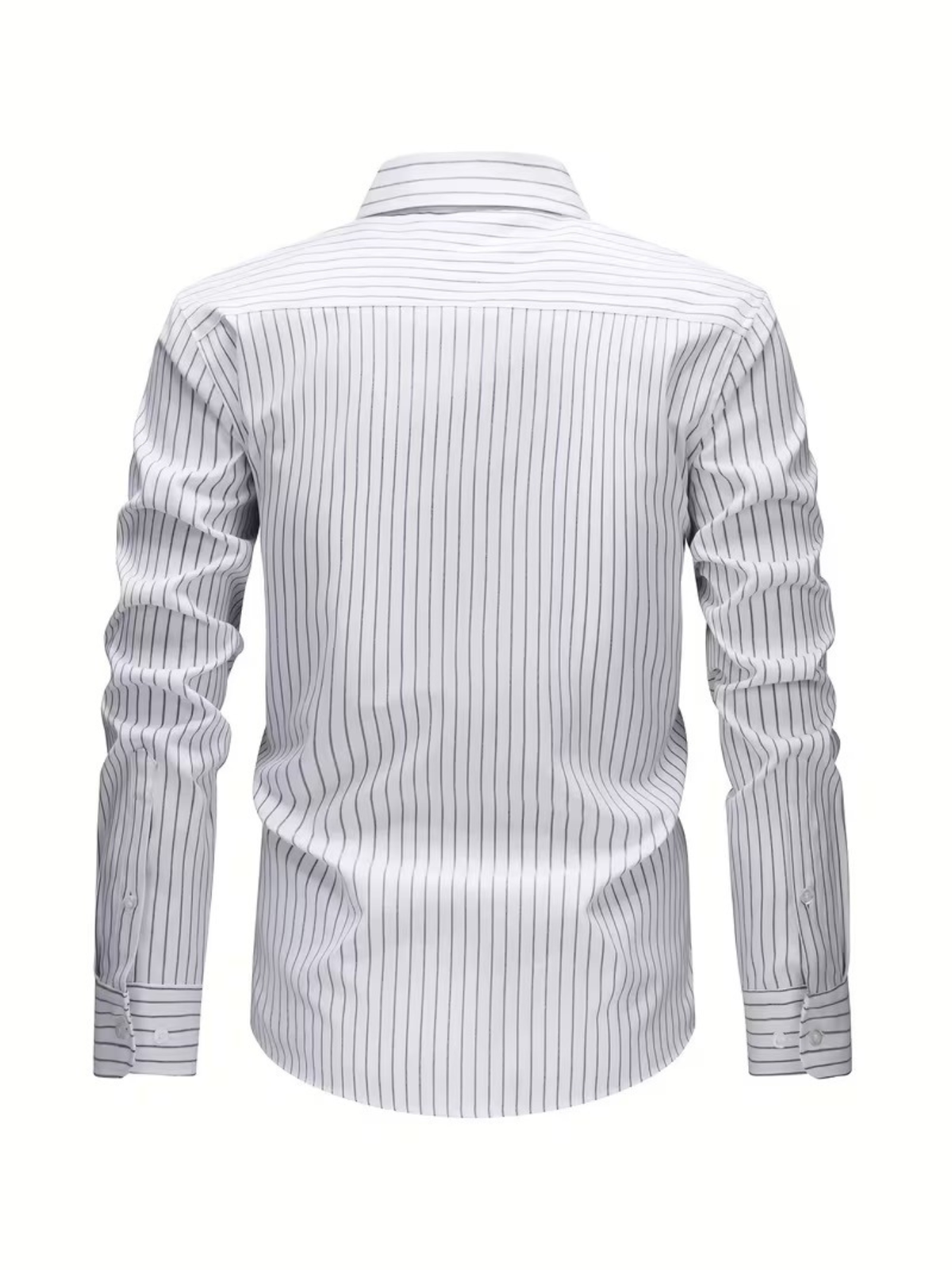 Chemise homme à fines rayures - image 11