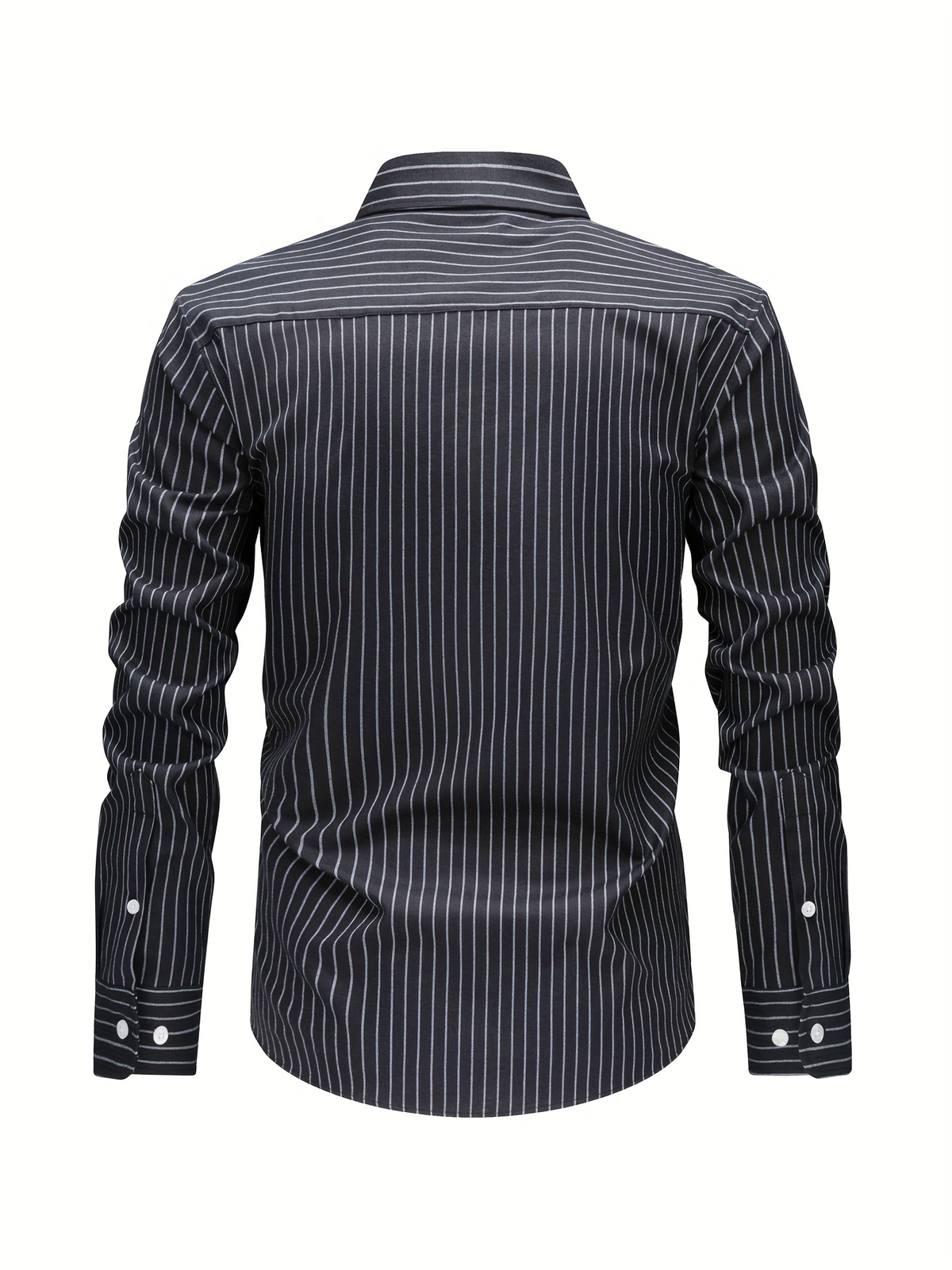 Chemise homme à fines rayures - image 12