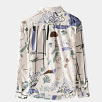 Chemise homme à imprimé artistique - image 3