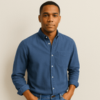 Chemise homme à manches longues et col classique - image 5