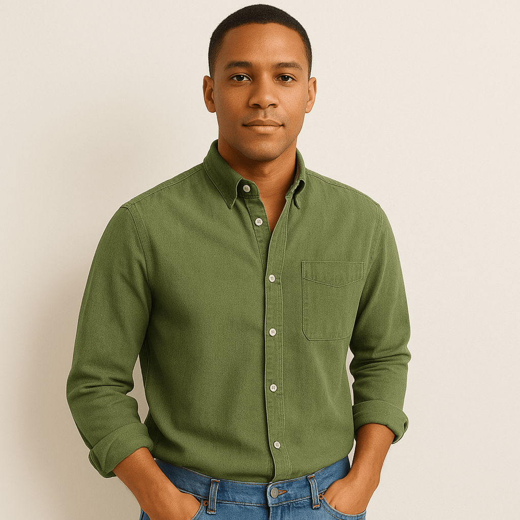 Chemise homme à manches longues et col classique - image 11