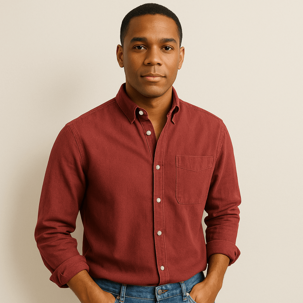 Chemise homme à manches longues et col classique - image 13
