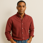 Chemise homme à manches longues et col classique - image 13