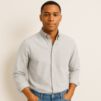 Chemise homme à manches longues et col classique - image 17
