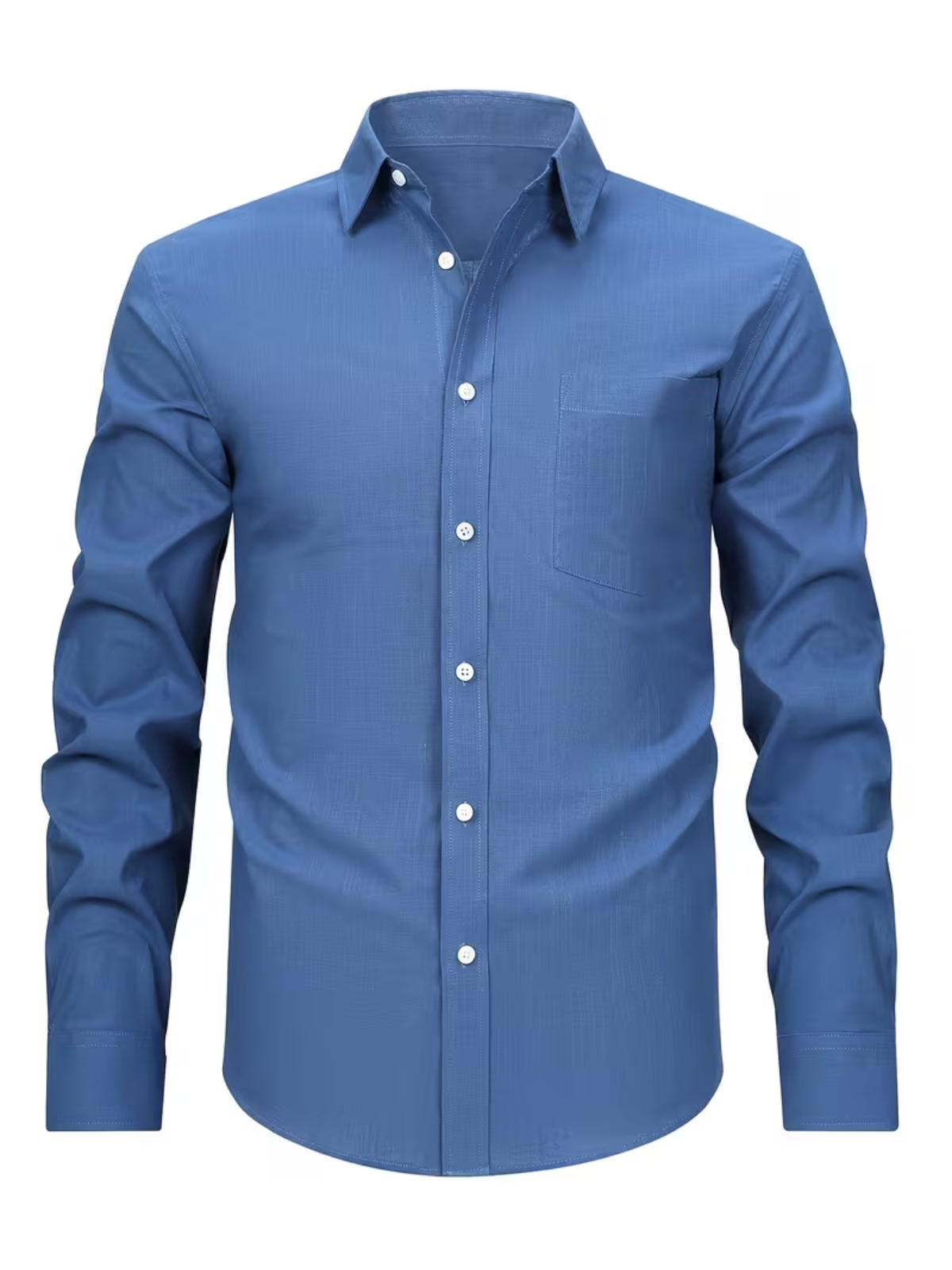 Chemise homme à poche poitrine - Bleu