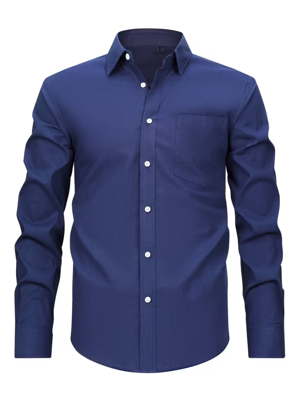 Chemise homme à poche poitrine - Bleu marine