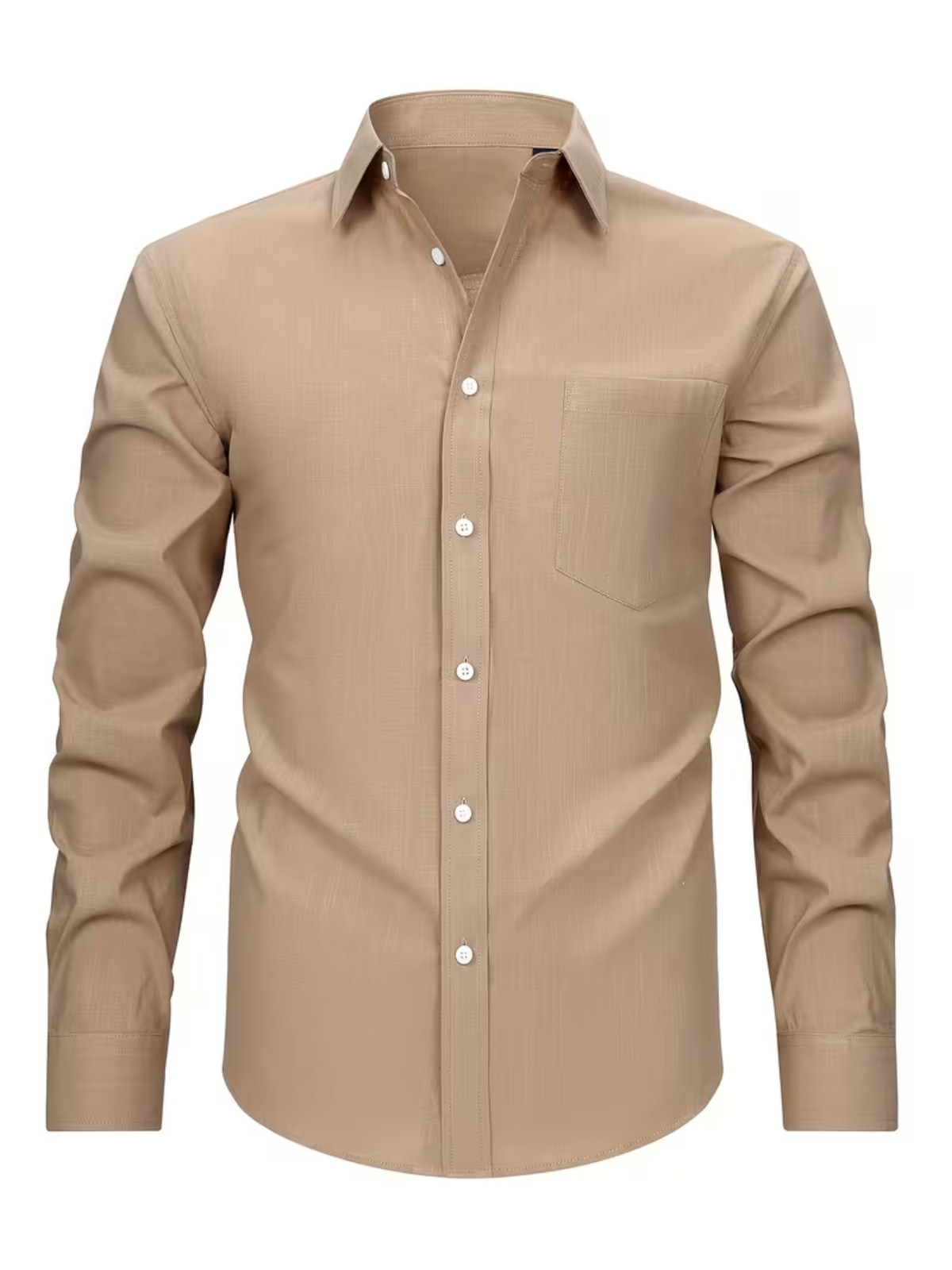Chemise homme à poche poitrine - Kaki