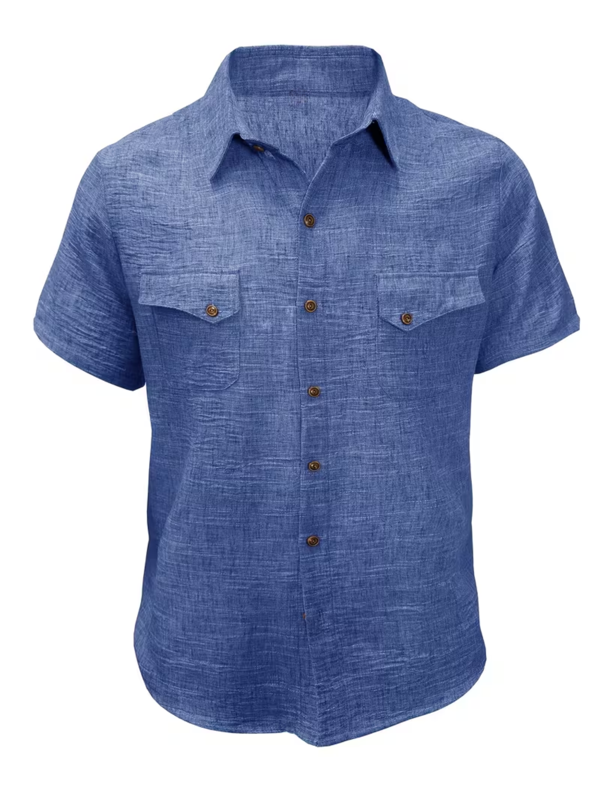 Chemise homme à poches boutonnées - Bleu