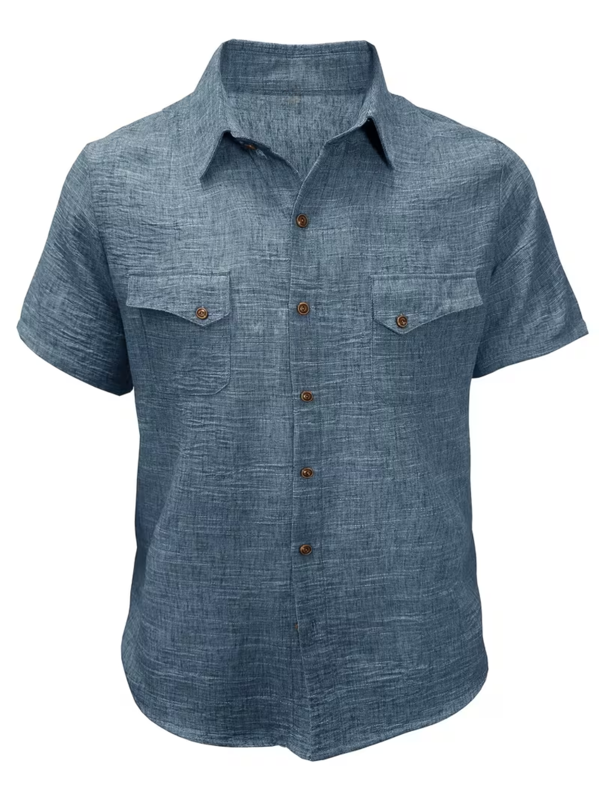 Chemise homme à poches boutonnées - Bleu Marine