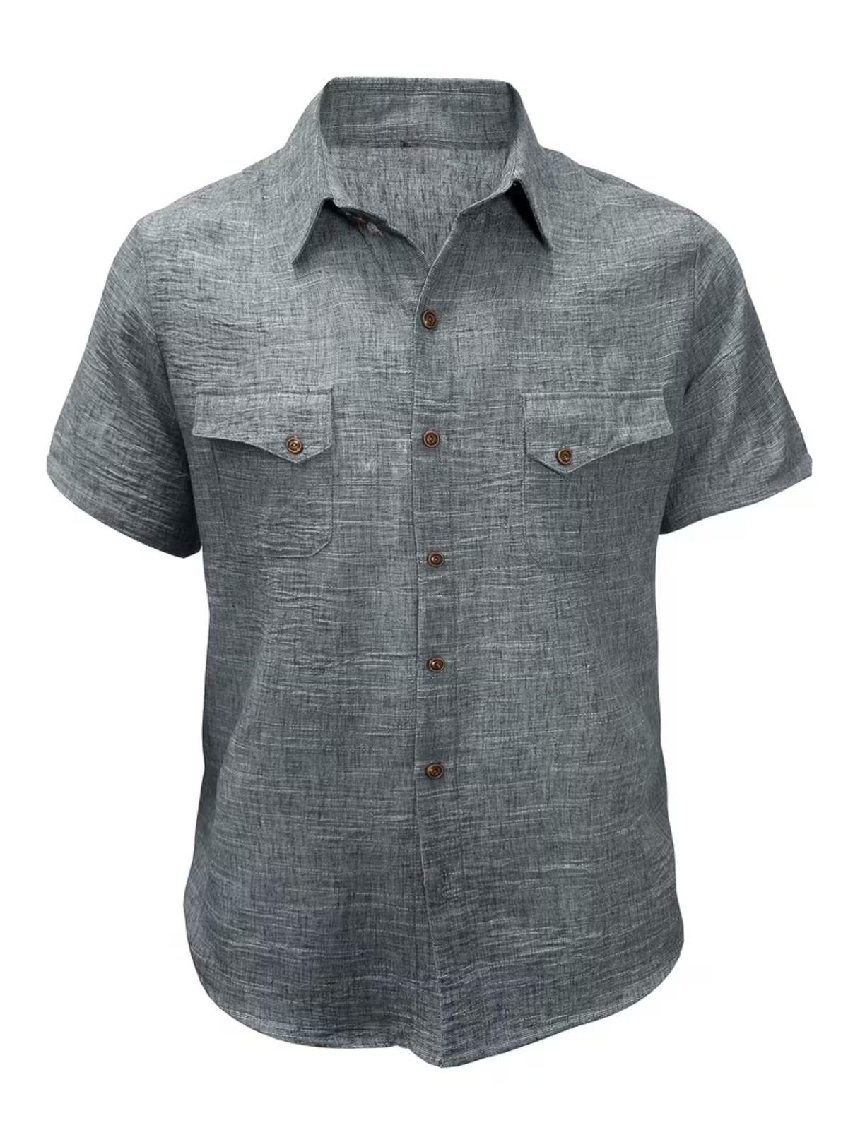 Chemise homme à poches boutonnées - Gris Foncé