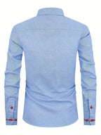Chemise homme à poignets rayés - image 4