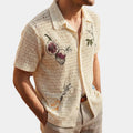 Chemise homme ajourée - Beige