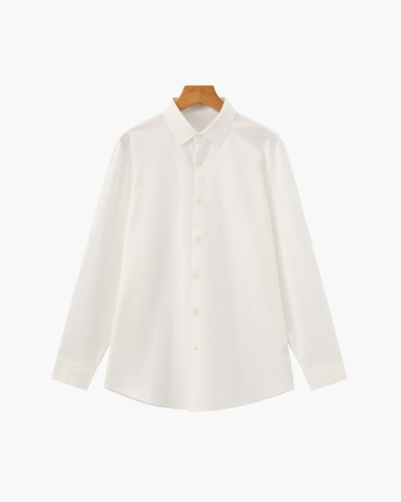 Chemise homme boutonnée col classique - Blanc
