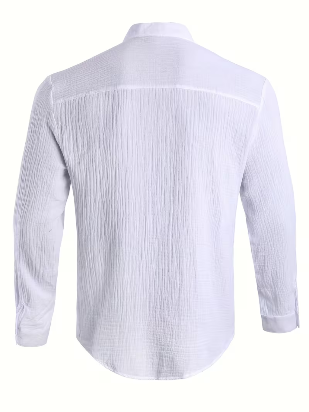 Chemise homme boutonnée col mao - image 4