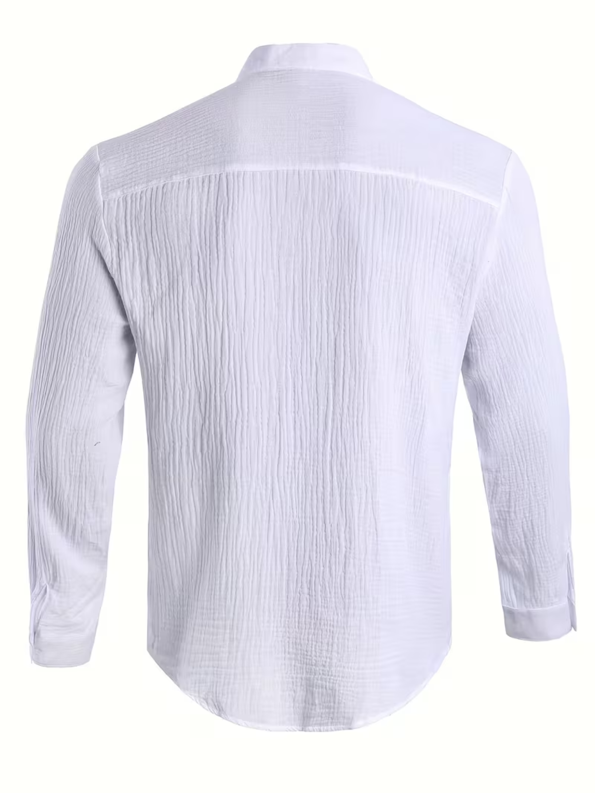Chemise homme boutonnée col mao - image 4