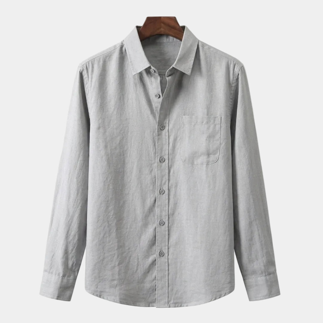 Chemise homme boutonnée - Gris