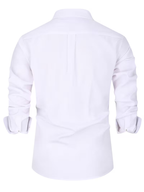 Chemise homme col contrasté - image 6