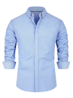 Chemise homme col contrasté - Bleu