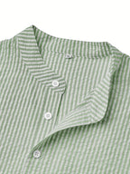 Chemise homme col droit rayée - image 5