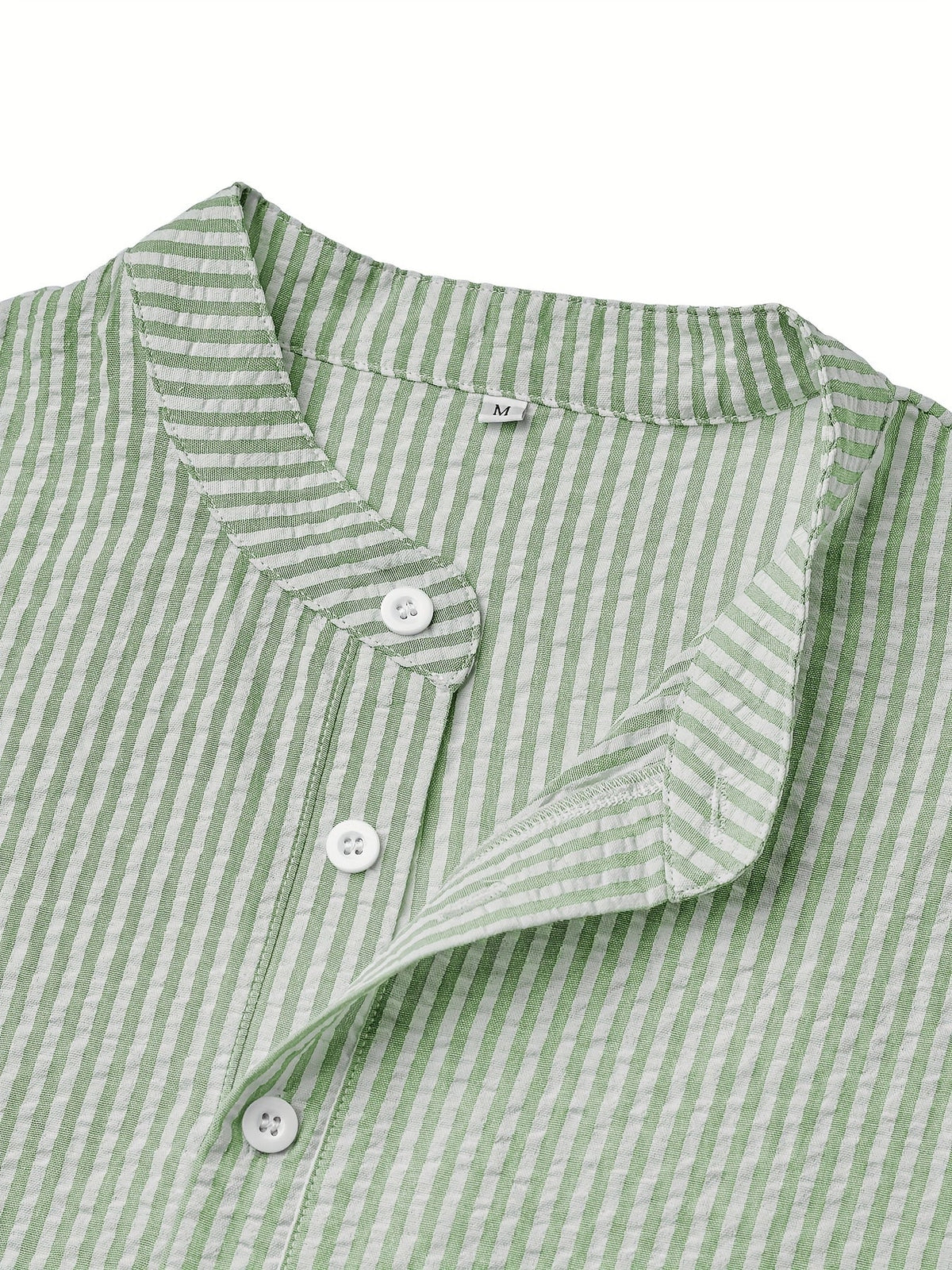Chemise homme col droit rayée - image 5