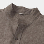 Chemise homme col mao manches courtes - image 7