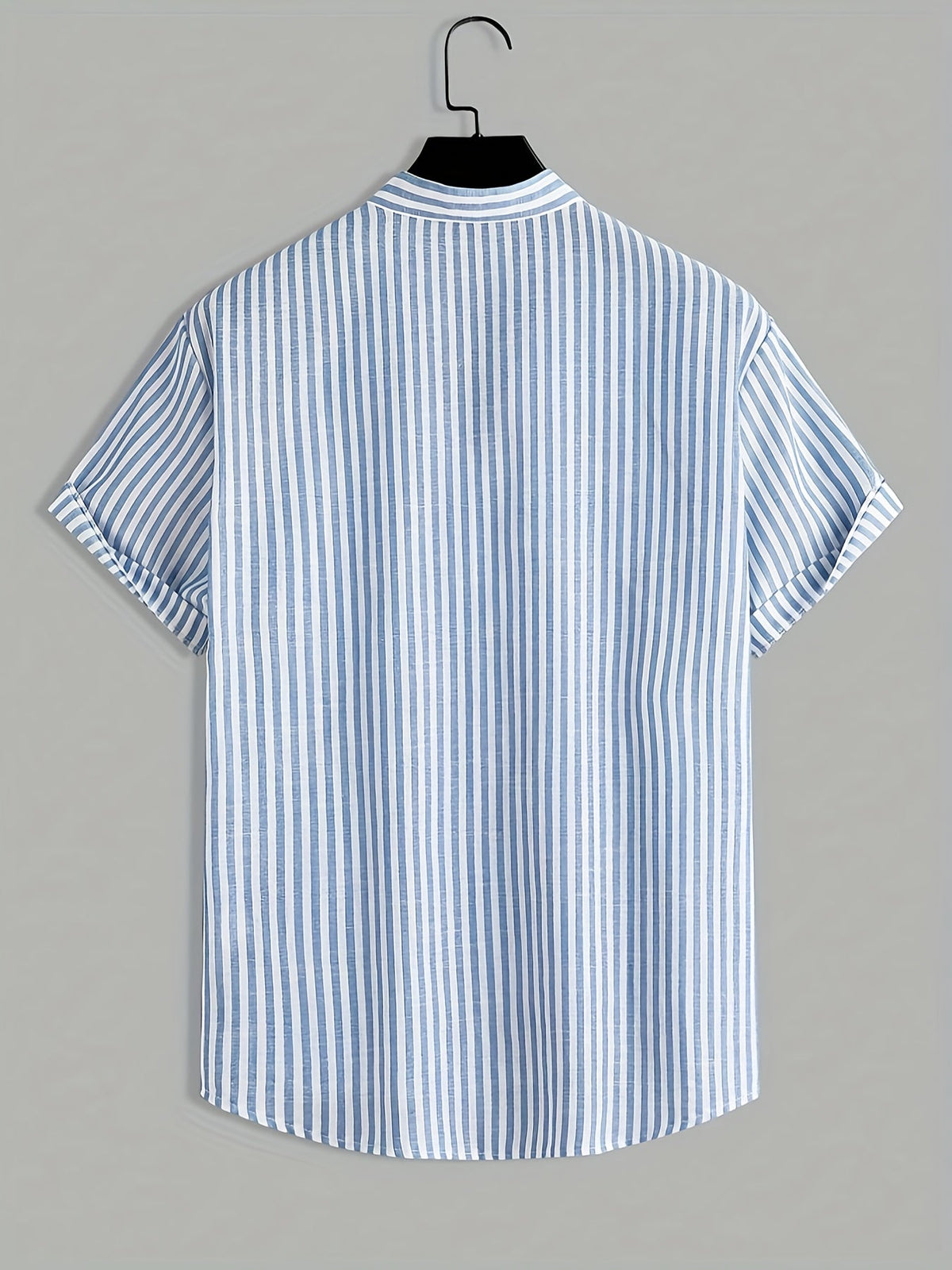 Chemise homme col mao rayée - image 3