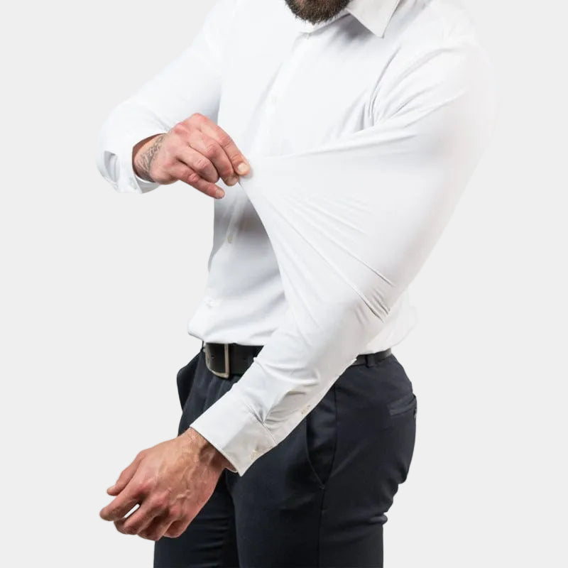 Chemise homme coupe droite - Blanc