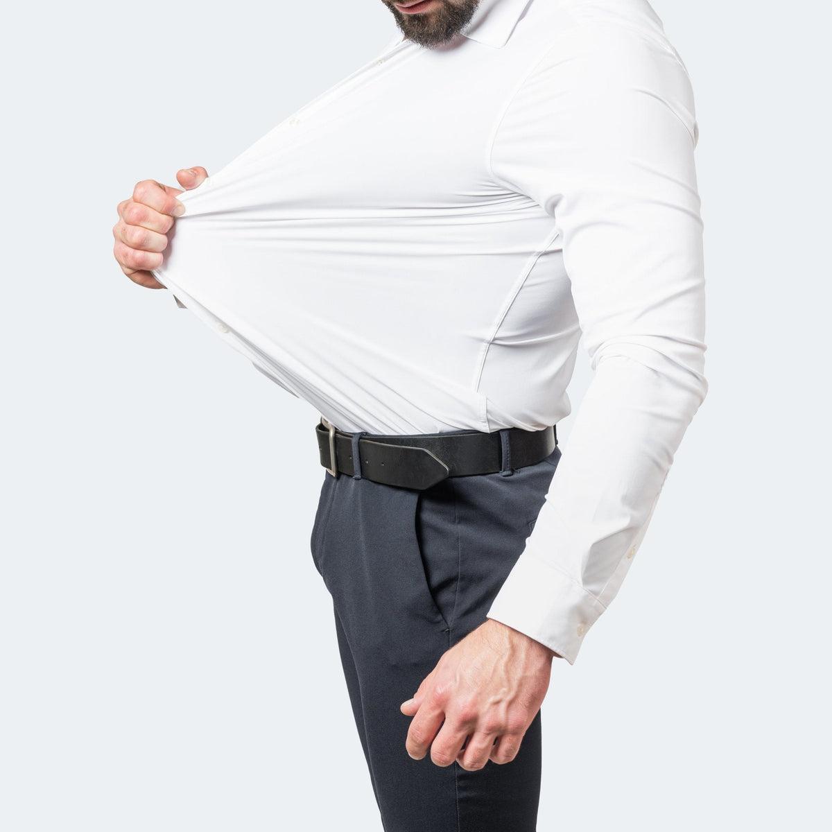 Chemise homme extensible - Blanc