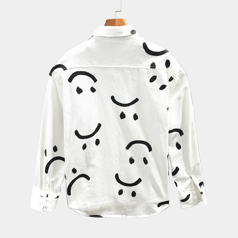 Chemise homme imprimée boutonnée - image 4