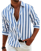 Chemise homme rayee decontractee - Legere et estivale - image 1