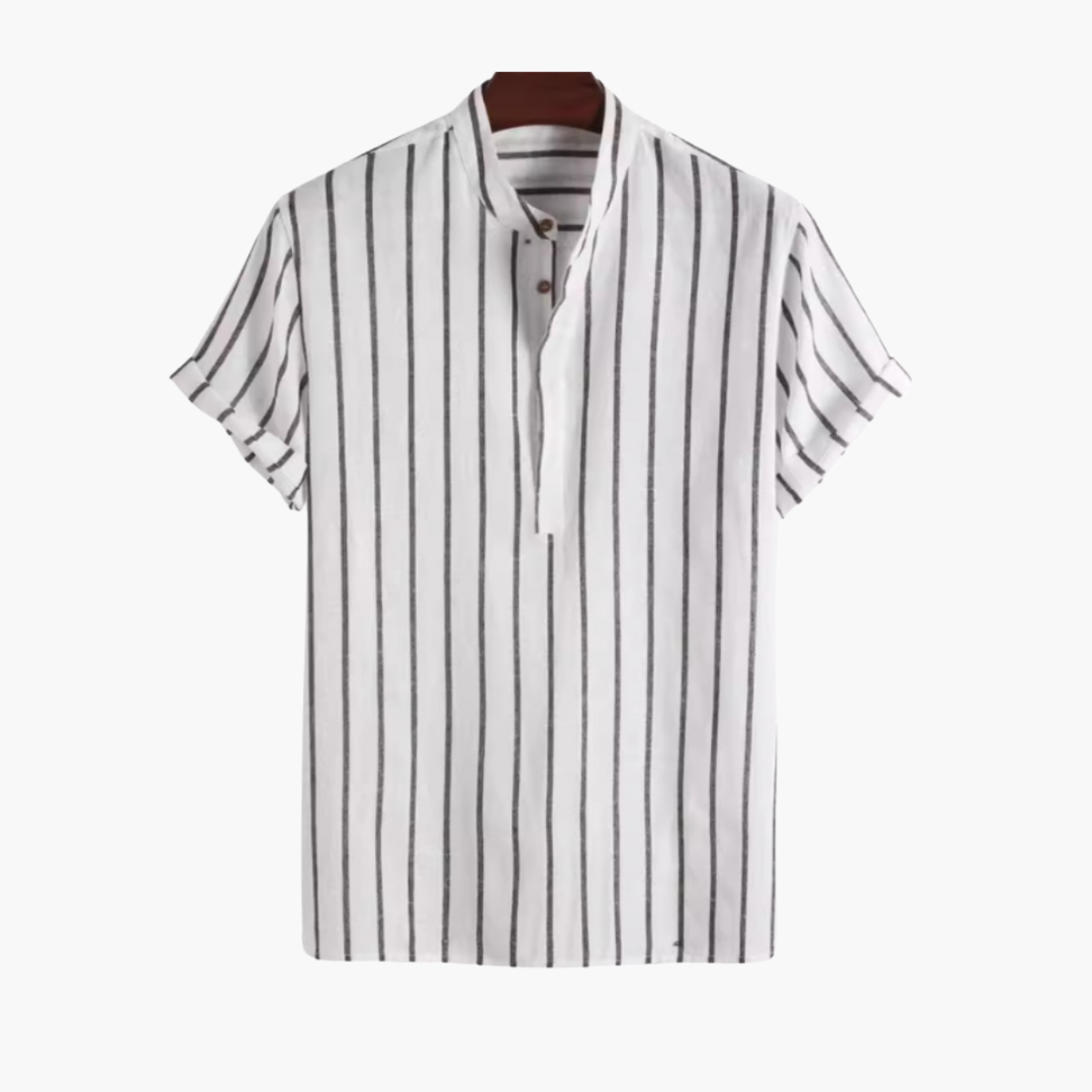 Chemise homme rayures verticales - Blanc