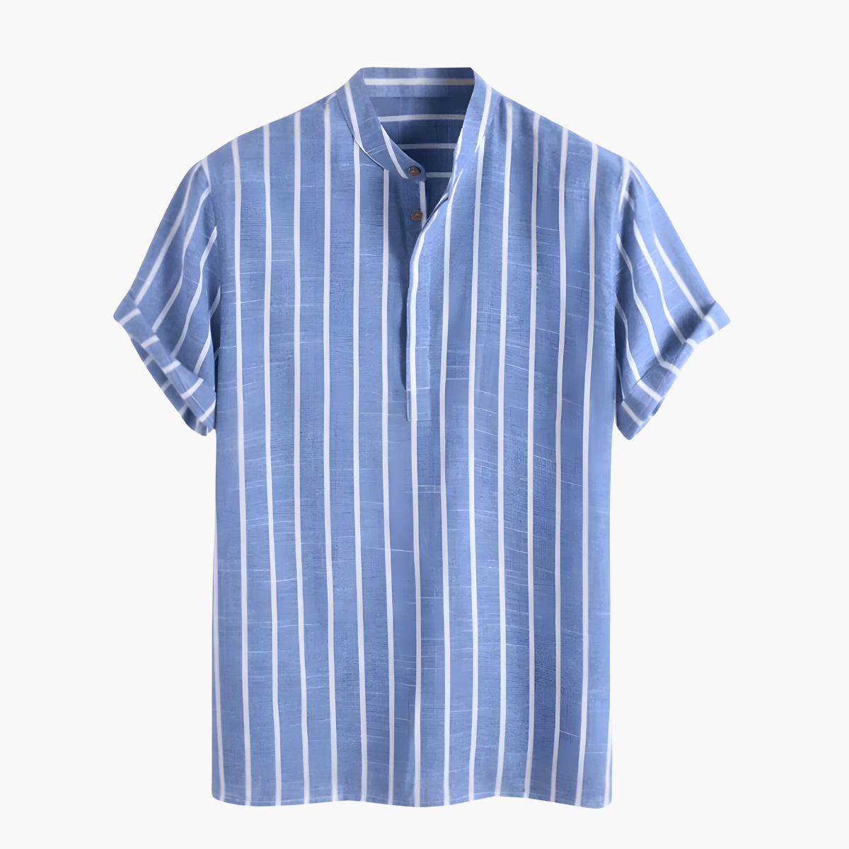 Chemise homme rayures verticales - Bleu