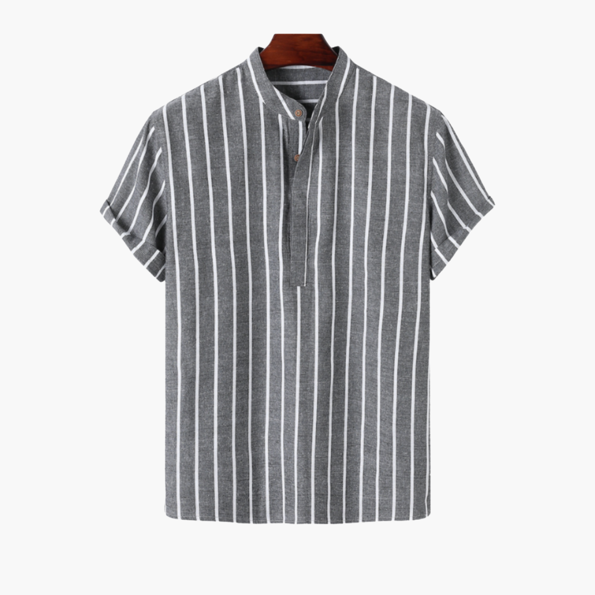 Chemise homme rayures verticales - Gris