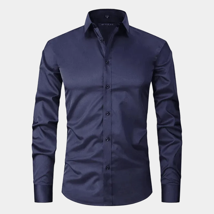 Chemise homme unie - Bleu marine