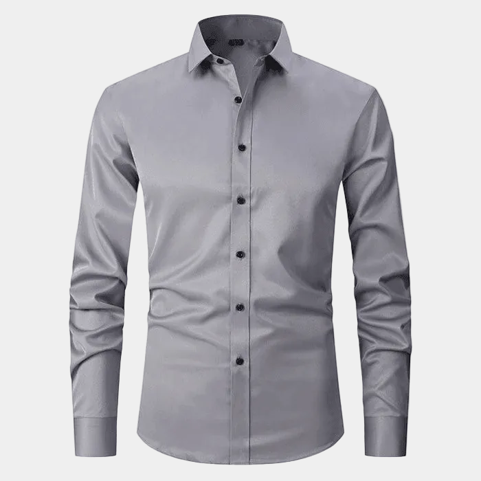 Chemise homme unie - Gris