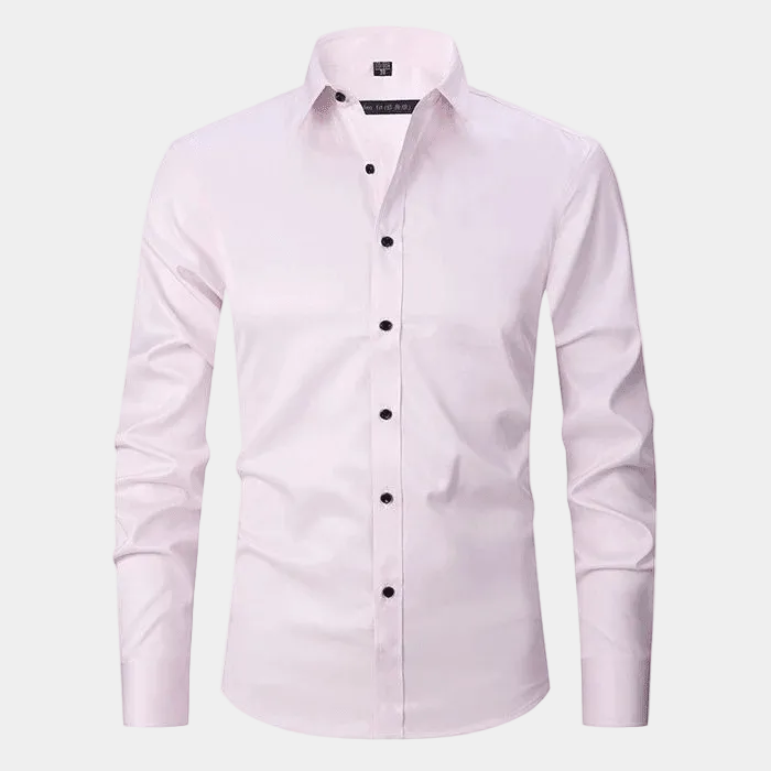 Chemise homme unie - Rose