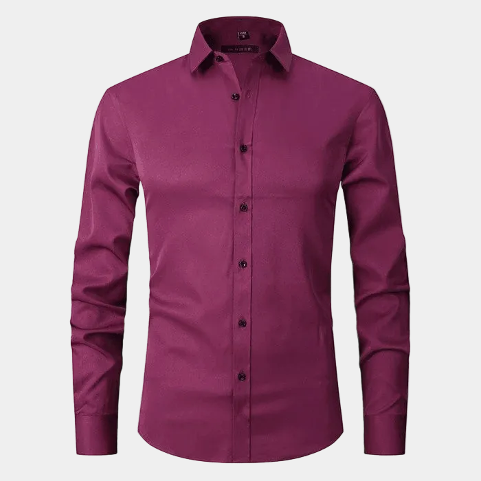 Chemise homme unie - Rouge