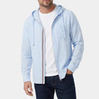 Chemise homme zippée à capuche - image 4