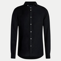 Chemise noire à manches longues - image 2