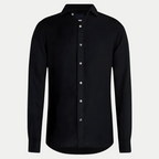 Chemise noire à manches longues - image 2